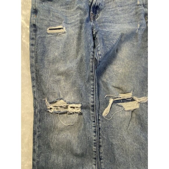 Gap Women's Girlfriend Mid Rise Skinny Jeans Size 27 4R Medium Wash Distressed - Picture 9 of 10